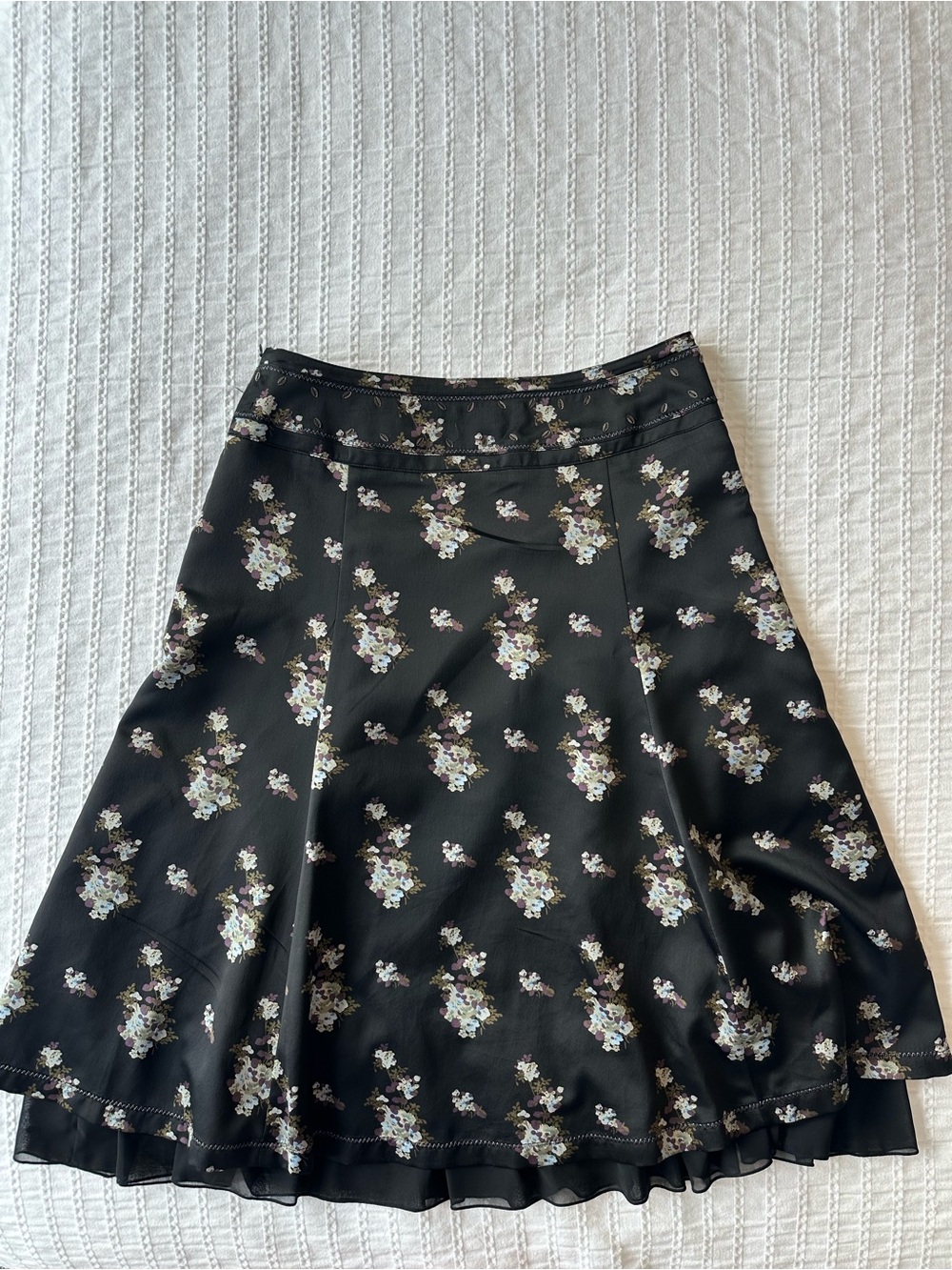 ESPIRIT Black Floral A-Line Skirt